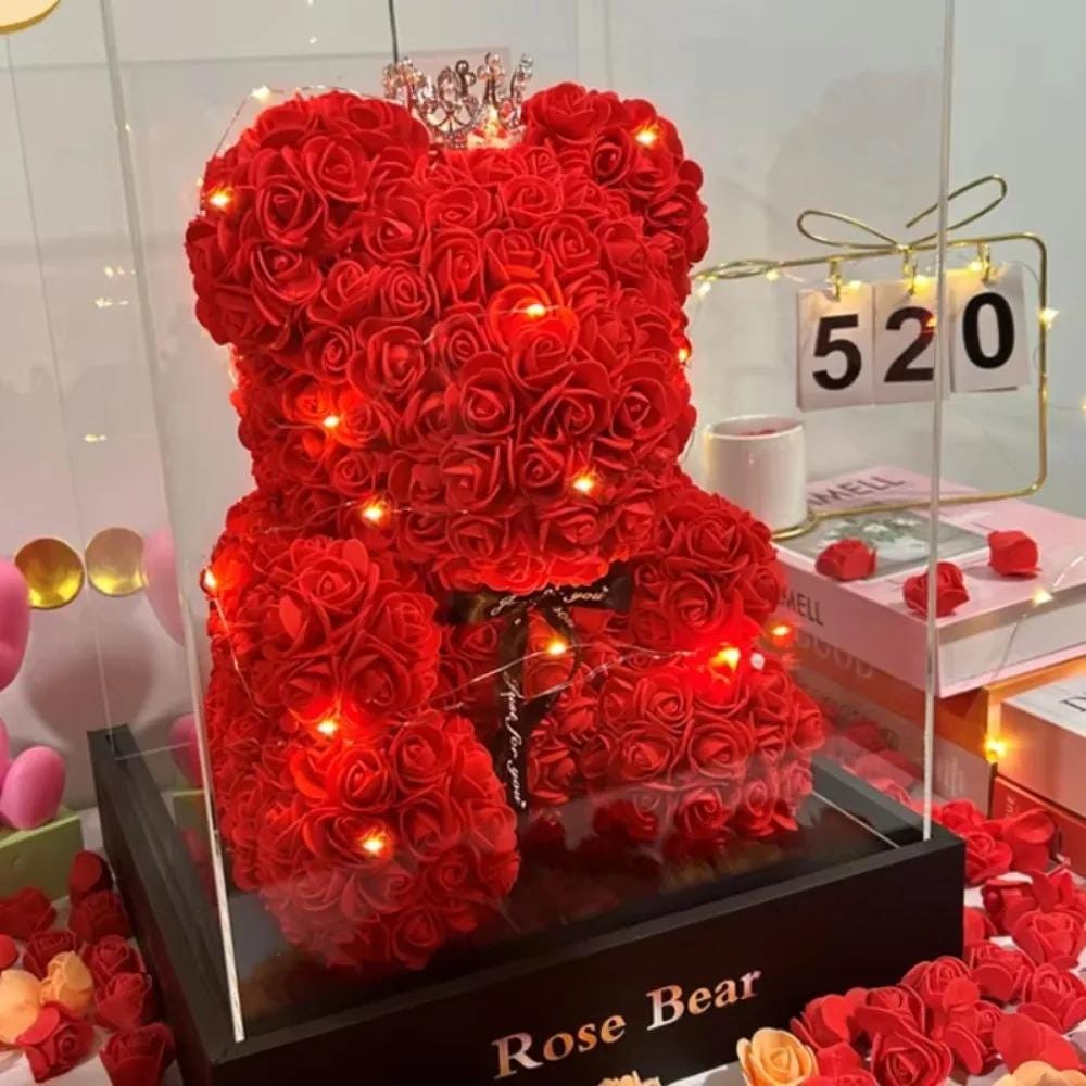 Artificial rose bear - Etsy.de
