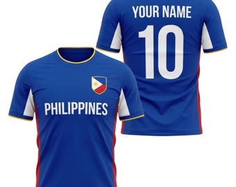 Custom Philippines Soccer Jersey – Personalized Name & Number Shirt for Fans