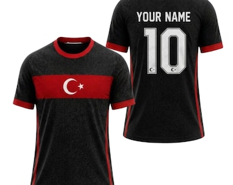 Turkey Soccer Jersey, Custom Name Number Turkey Football Fan Shirt