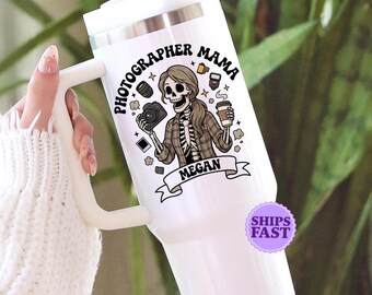 Personalized Photographer Tumbler - Personalized Camera Gift for Her - Mother's Day