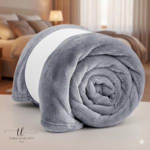 Super Soft Fleece Blanket Sofa Bed Throw Large Faux Fur Reversible Travel Throw