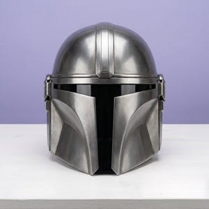 handmade Mandalorian Helmet – Handcrafted Mild Steel Armor helmet starwars for Cosplay & Collectors Bild 1