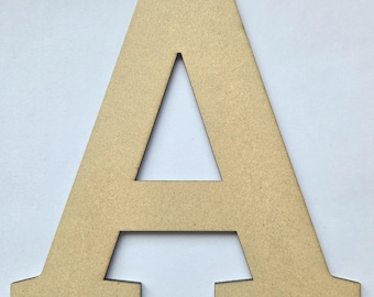 Letras del alfabeto de madera contrachapada: decoración de pared para habitación infantil DIY