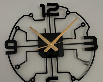 Lautlose Wanduhr – Einzigartige elektronische Kunst