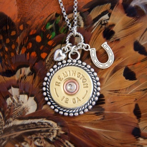 Shotgun Necklace-Remington 12 Gauge Shotgun Shell Necklace-12 Gauge Bullet Jewelry-12 GA Casing-Personalize-Charms-Shotgun Accessories-Ammo