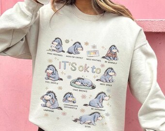 Eeyore It's Ok To Be Different Autism Acceptance PNG (Digital Download)