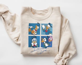 Donal Duck with Signature PNG, Mouse and Friends Digital Design, Disney World Family Vacation Sublimation, Magic Kingdom Trip Art