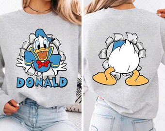Two-Sided Donald Duck Png, Family Vacation Design (Digital File)