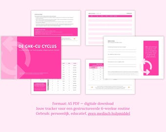 GHK-Cu Peptide Tracker – 6-weekse cyclus voor huidherstel, collageen en glow!