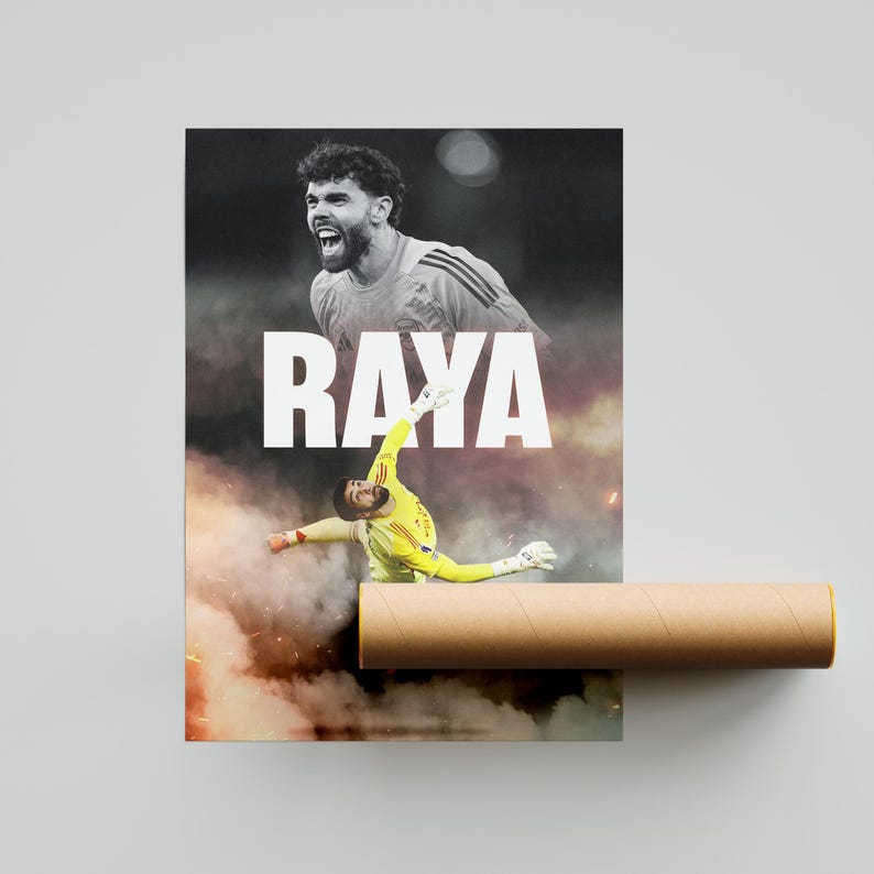 David Raya Football Poster: Arsenal Football Art Print - Etsy