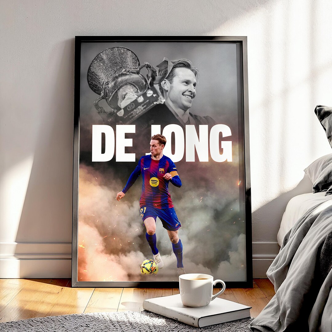 Frenkie De Jong Football Poster: Barcelona Football Art Print - Etsy Canada
