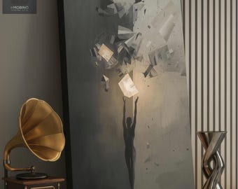 Human Light Canvas Print: Modern Surrealism Fine Art