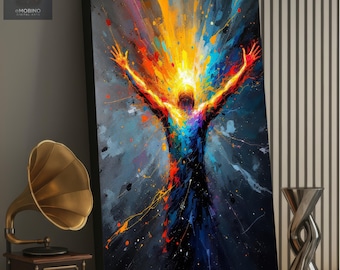 The Dream Pulse – Modern Abstract Canvas Print – Solo Figurative Fine Art Wall Decor