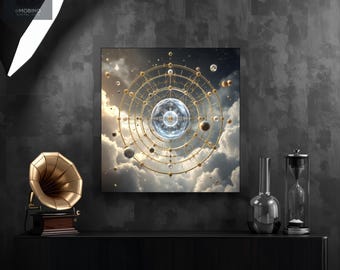 Aura Mechanica Fine Art Edition: The Astral Lattice – Aluminum Print