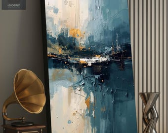 Contemporary Abstract Canvas Art - Emotional Journey Painting - Modern Home Decor