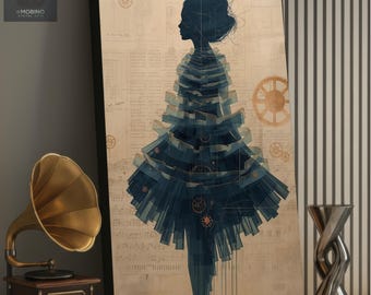 Luminous Mind Canvas Print: Modern Surrealist Portrait