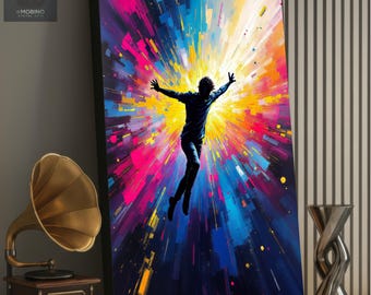Resonant Heart – Modern Abstract Canvas Print – Expressive Fine Art Wall Decor