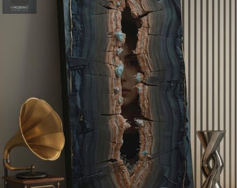 Surrealist Portrait Canvas Print: "The Light Between" - Fine Art Edition