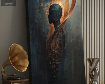 Futuristic Surrealism Canvas Art - Modern Minimalism & Vintage Fusion