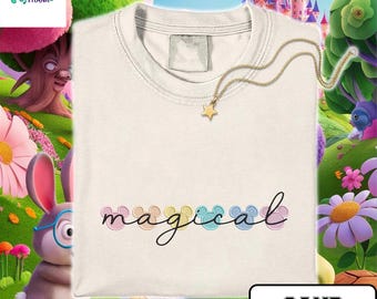 Disney Vacation Magic Kingdom Embroidery Shirt Magical Disney Trip Embroidered Shirt Disney World Matching Shirts