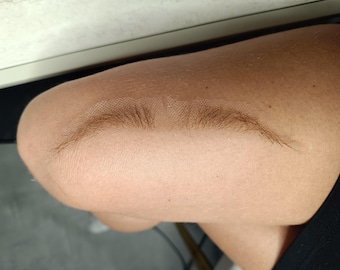 Cejas postizas rubias realistas - cejas naturales hechas a mano - extensiones de cejas - cejas