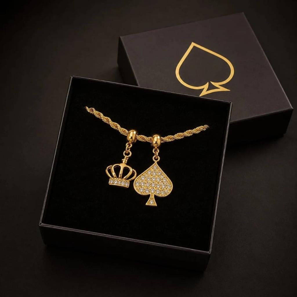 7 of Spades Necklace - Etsy