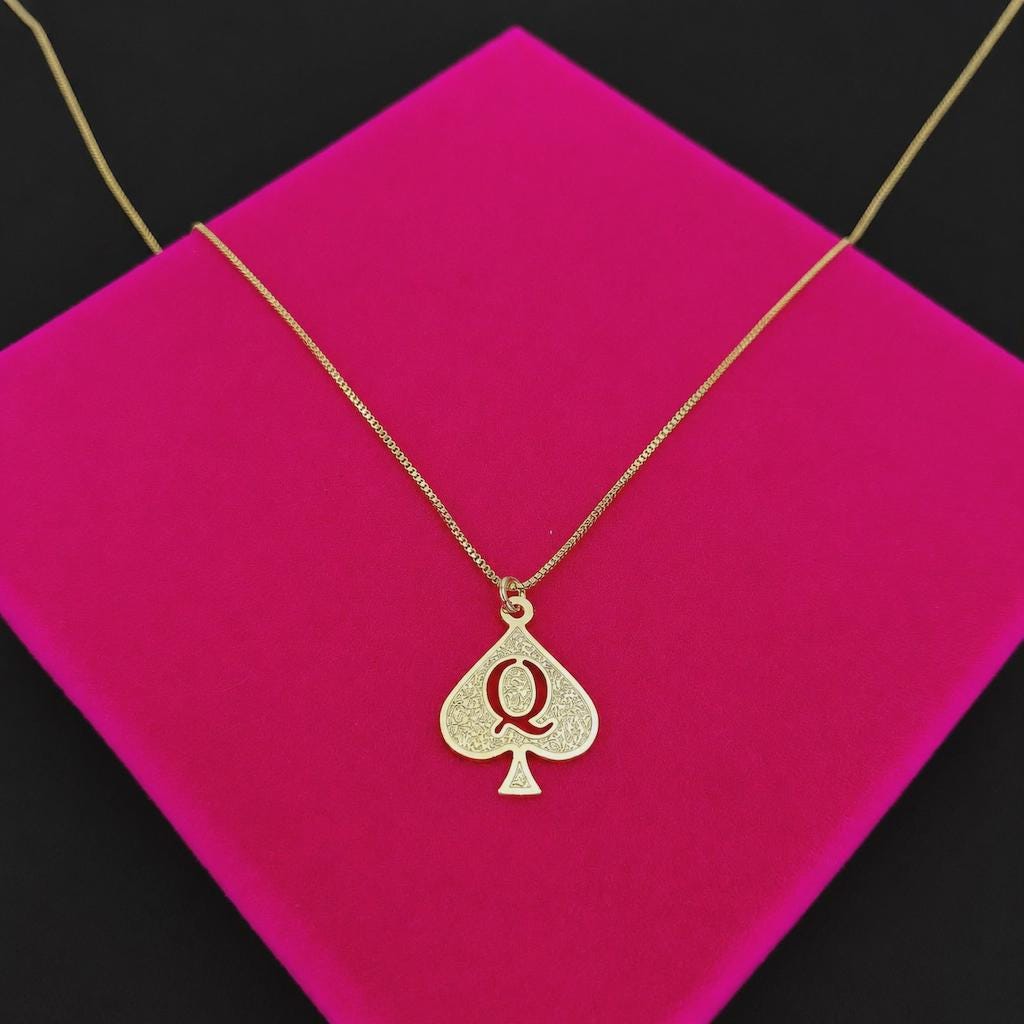 7 of Spades Necklace - Etsy