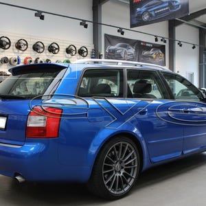 Audi A4 B6 B7 Avant S4 RS4 S Line Style Rear Roof Spoiler Wagon Aero Styling FRP Fiberglass 2001-2008