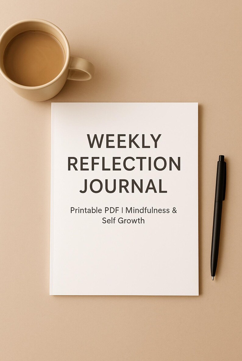 Weekly Reflection Journal | Printable Mindfulness & Self-growth Planner ...