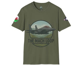 Camiseta USAF F15 Eagle Mach Loop Jet | Camiseta de Aviação de Caça