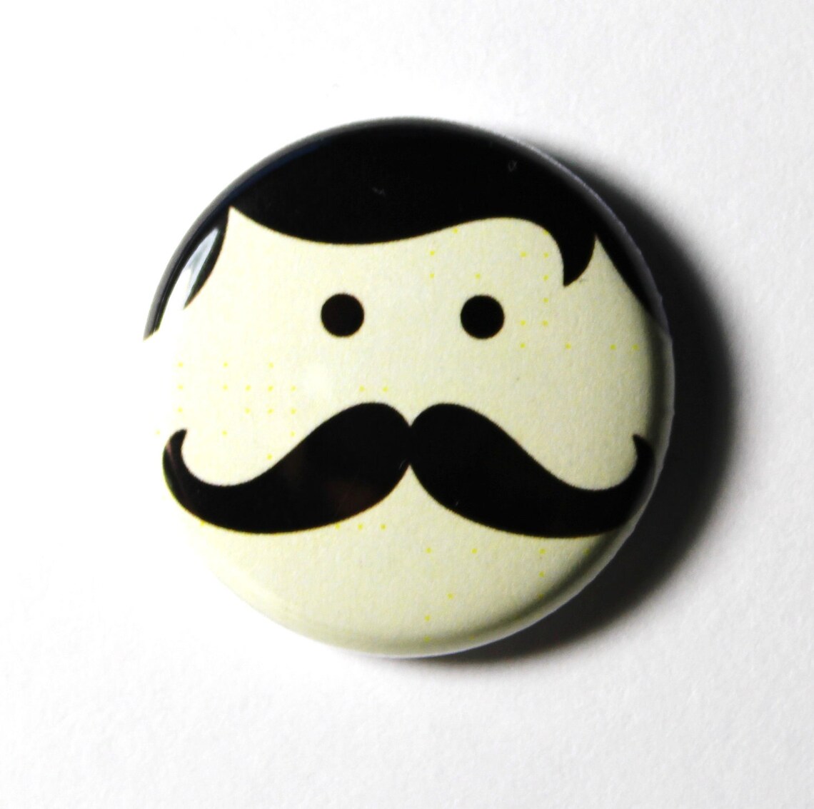 PIN or MAGNET : Mr. Mustache Button | Etsy