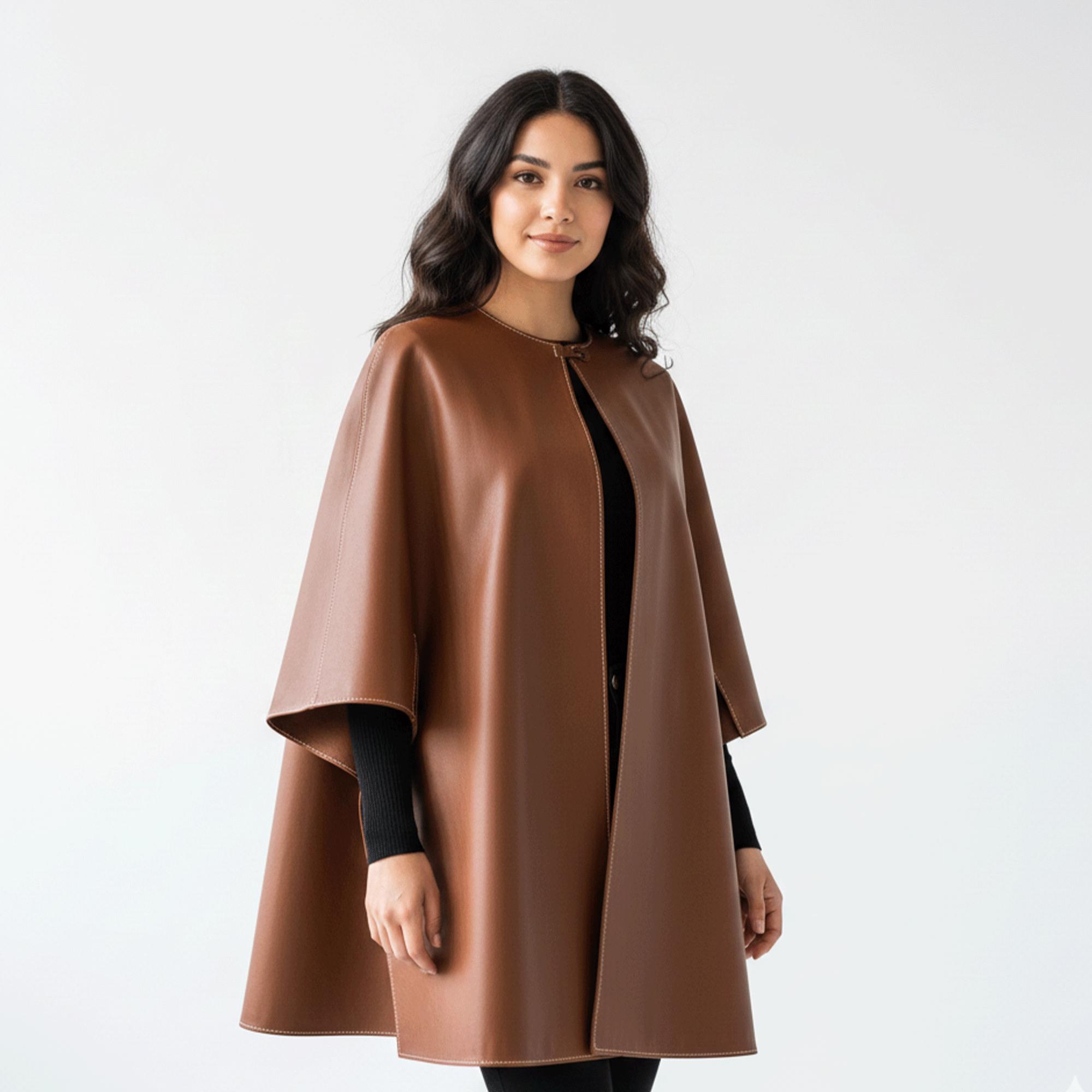Leather poncho - Etsy 日本