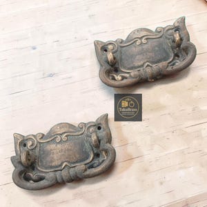 2X Antique Door Knob Pull Handle, Drawer Knob, Cabinet pull handle A.016