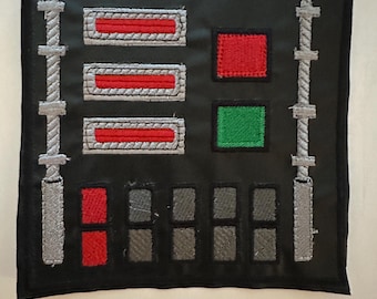 Vader Chest Box Embroidered iron-on patch
