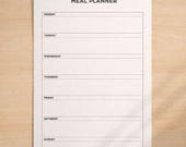 Meal Planner Printable | Weekly Planner Page | Minimal Planning Sheet | PDF Download
