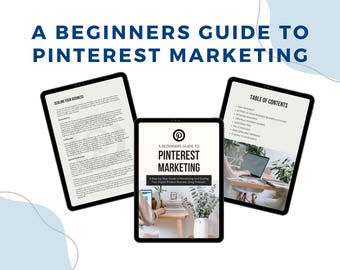 Pinterest Downloadable Guide EBOOK: A Beginners Guide to Pinterest Marketing - Etsy