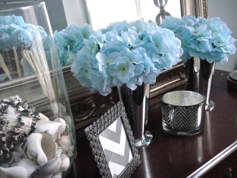 Hydrangea Centerpieces Home Decor Easter Centerpieces Baby Etsy