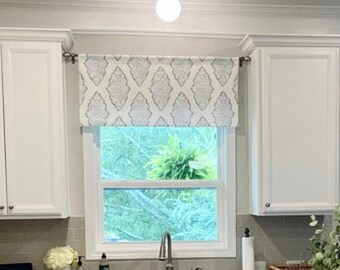 Lined Valance,Flat Rod Pocket Valance, Window Valances, Window Treatments ,Top Treatments, Rod Pocket Valance