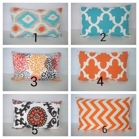 Items similar to Mini Lumbar 8x16 Decorative Pillow In Blooms Filled