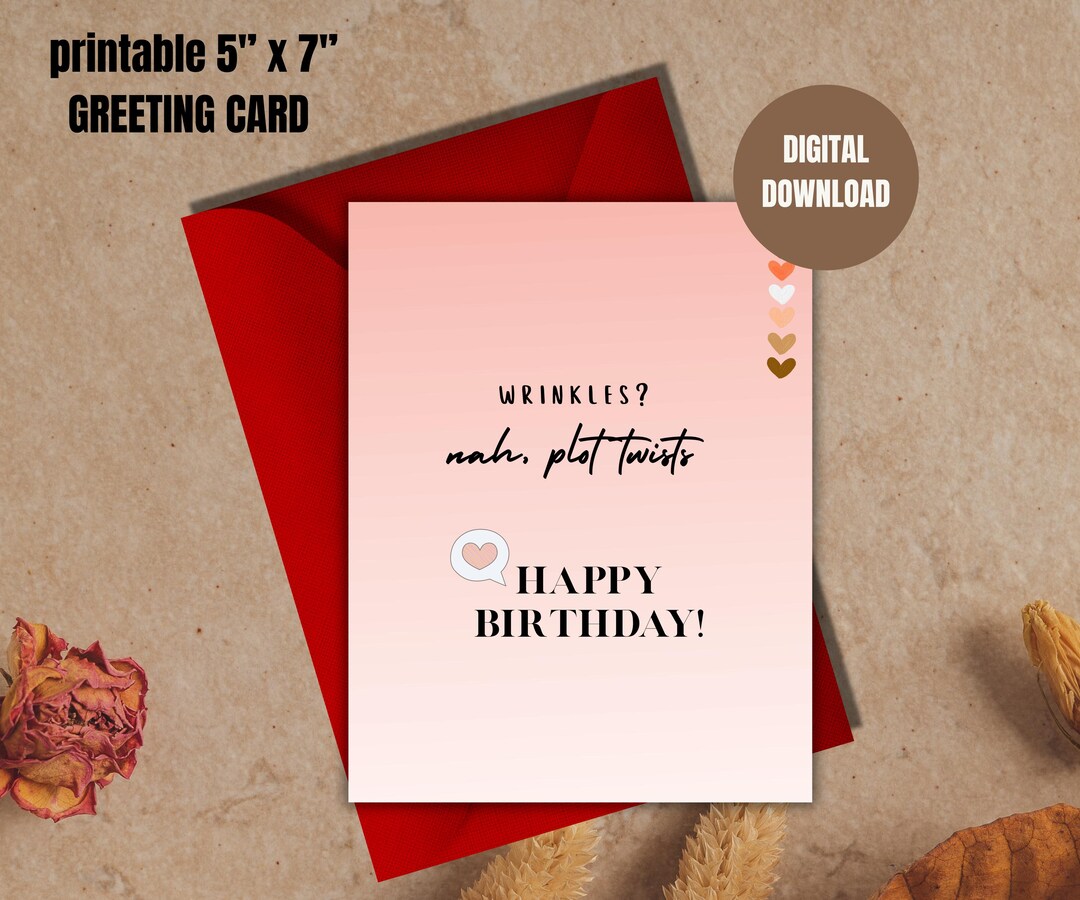 Funny Birthday Greeting Card: Cards for Her/him, US Letter Size