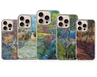 Claude Monet Phone Case Impressionism Cover for iPhone 17 Pro Max, 16e, 15, 14, 13 & Samsung S26 Ultra, S25 FE, A57, A56, Pixel 10, 9A