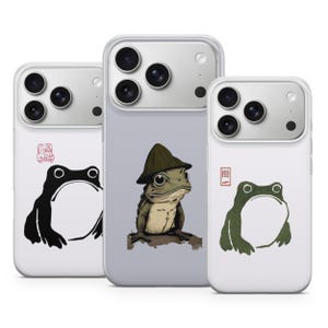 Grumpy Frog Phone Case Matsumoto Hoji Cover for iPhone 17 Pro Max, 16e, 15, 14, 13 & Samsung S26 Ultra, S25 FE, A57, A56, Pixel 10, 9A