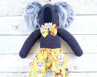 Sunny the Sock Koala (Australian animal soft toy, soft toy, sock monkey, handmade soft toy, sock toy, Australiana, koala) READY TO SHIP