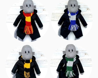 Wizard Sock Monkeys (wizard, Hogwarts, Gryffindor, Wizarding World, magic, Harry soft toy, sock softie, soft toy, softie) MADE TO ORDER