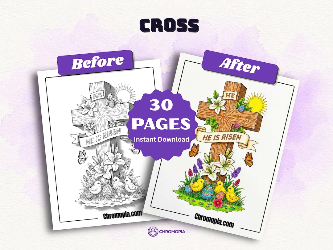 Printable Cross Cross Coloring Pages for Kids | Printable Christian Faith Christmas ...