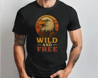 Retro Bald Eagle T-Shirt | Vintage Wildlife Graphic Tee