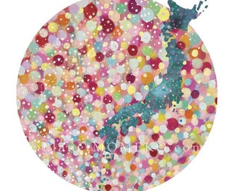 Prayers for Japan -8.5x11 giclee print. 100% profit donation to JAPAN RELIEF EFFORTS
