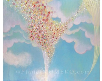 My Wish 8.5 x 11 giclee print -Celebrating life and spreading positive energy to the world. Partial donation to Japan Relief Efforts