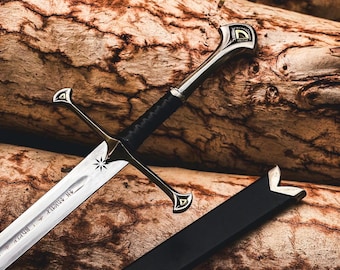 Handmade Legendary Steel Sword of King Alessar's Viking Sword Master Sword Replica Gift For Boyfriend Christmas Gift For Him