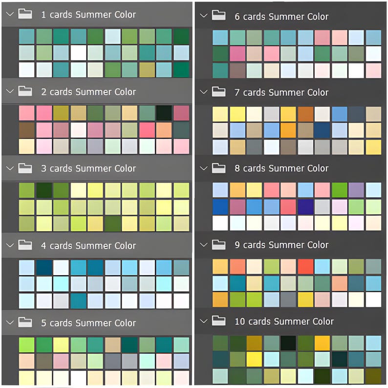 Tropical Summer Color Palette for Procreate & Photoshop (SWATCHES/ACO ...